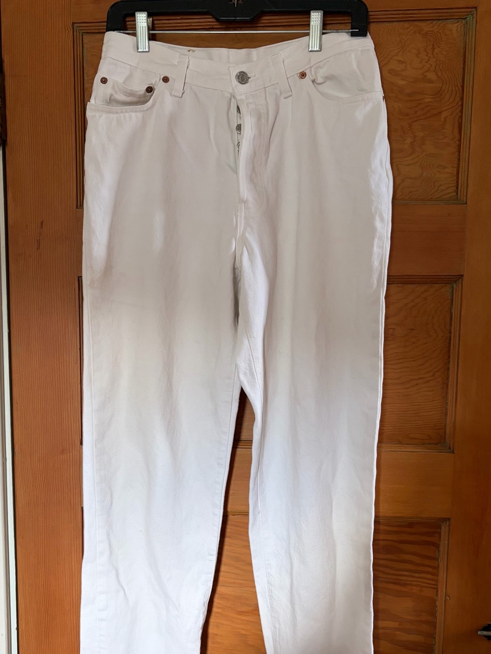 Vintage 90’s Made in USA Levi’s 17501 White High Waisted Jeans Sz 13